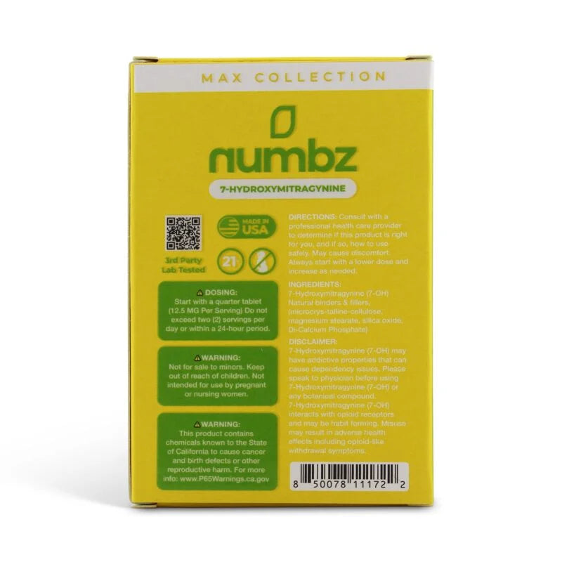 Numbz 7Hydroxy Tablet 50mg 10ct (SINGLE)