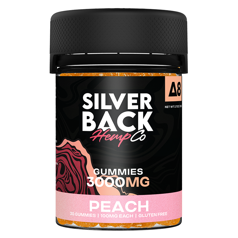Silverback Hemp Co D8 Gummies 3000mg 30ct (SINGLE) [DROPSHIP]