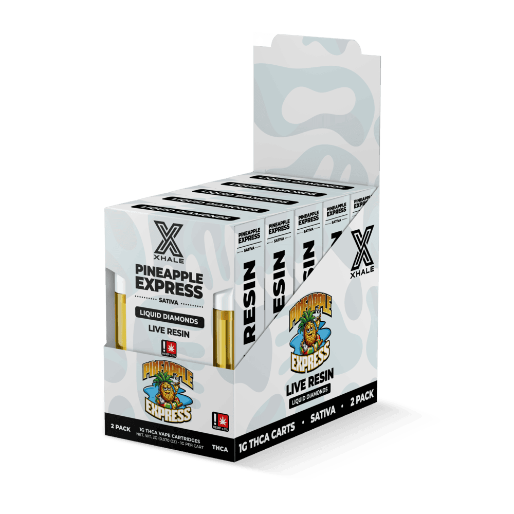 Xhale THC-A Live Resin Cartridge 1g 2ct (5/Pack) [DROPSHIP]