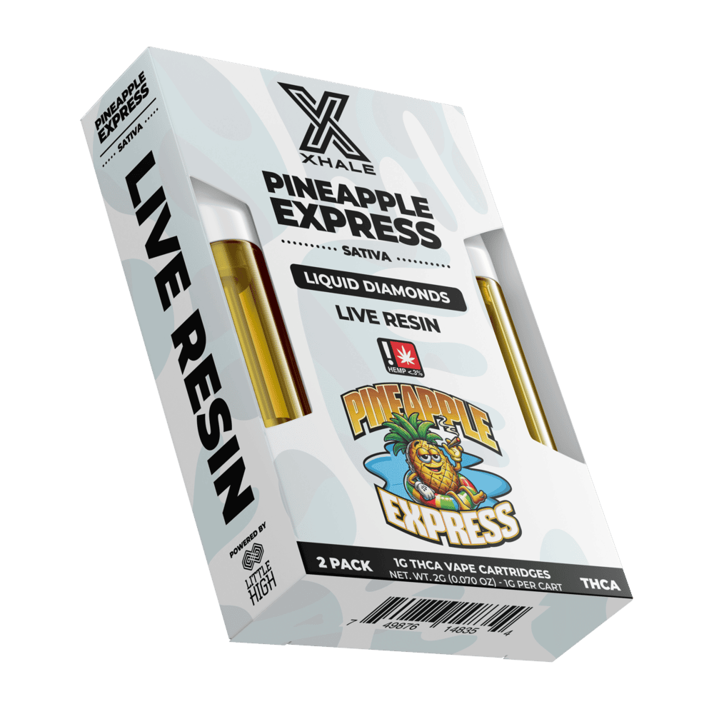 Xhale THC-A Live Resin Cartridge 1g 2ct (5/Pack) [DROPSHIP]