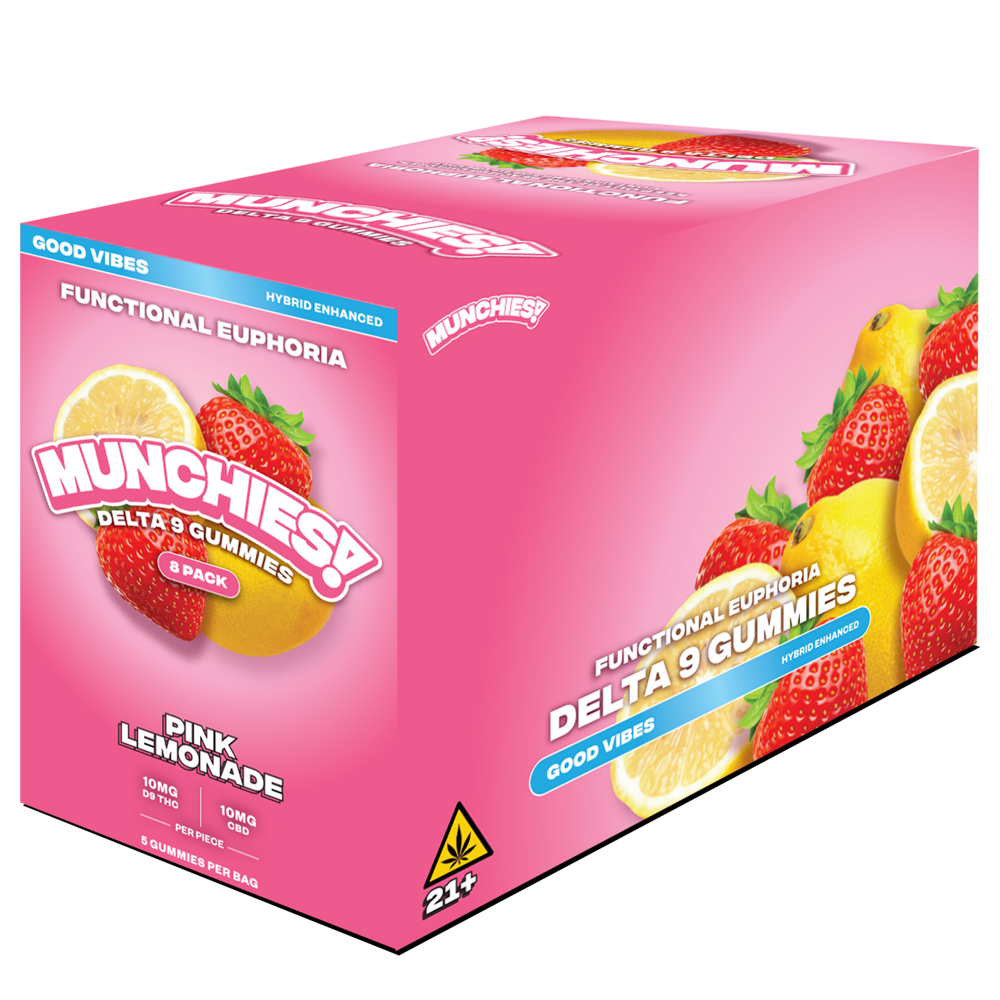 Munchies Gummy Euphoria D9 5ct (8/pack) [DROPSHIP]