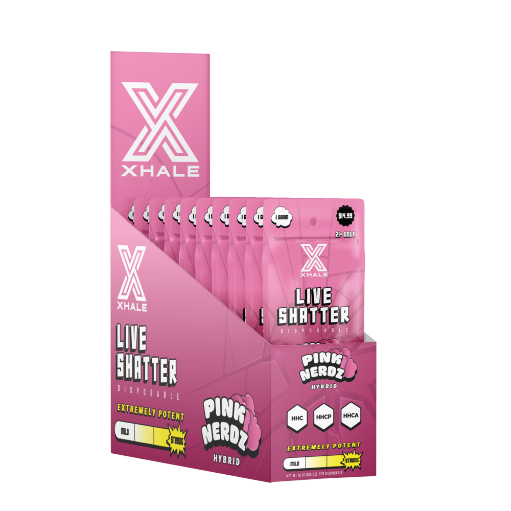 Xhale Live Shatter Disposable 1g (10/Pack) [DROPSHIP]
