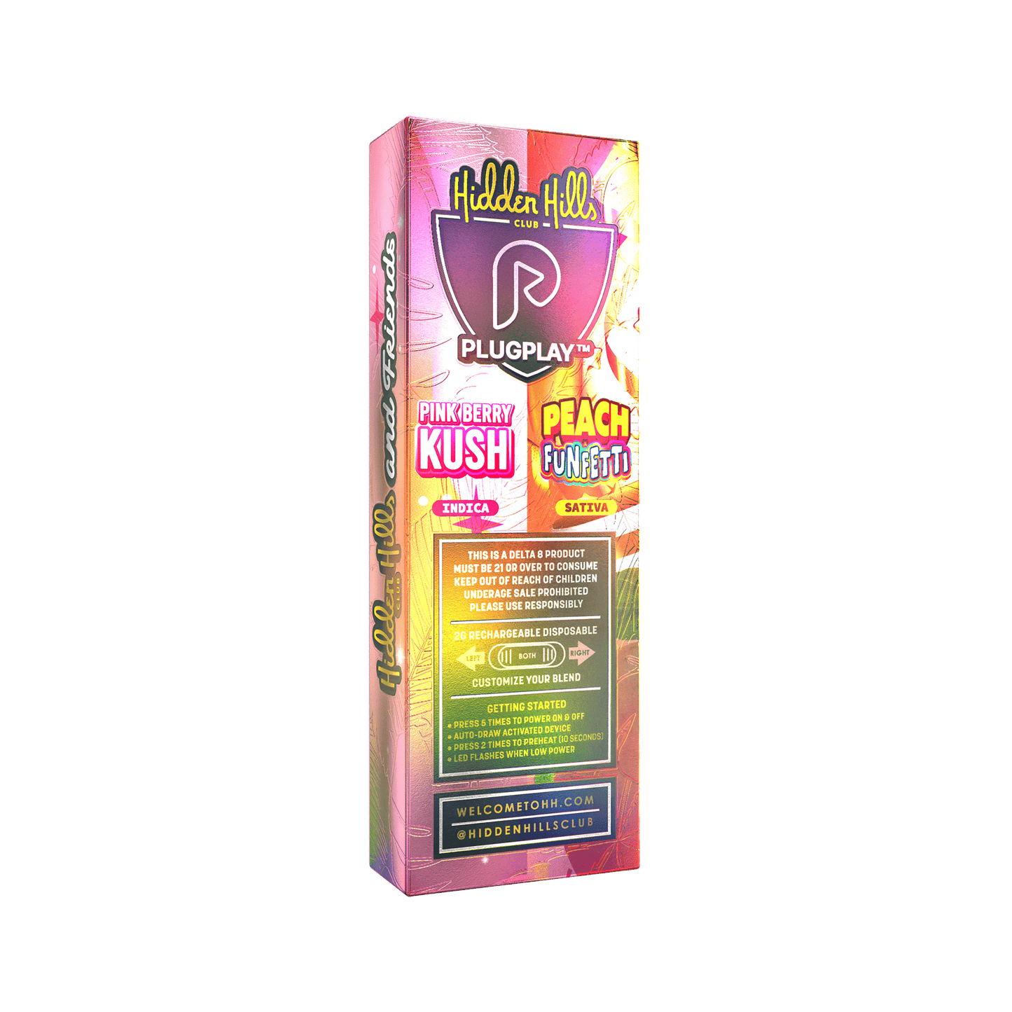 Hidden Hills Club and Friends BFF Blend Dual Disposable 2g (5/pack)