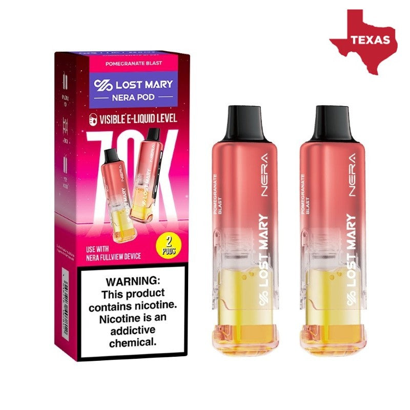 Lost Mary Nera Fullview 70K Disposable Pod 24mL 50mg (5/pack) [TX Compliant]