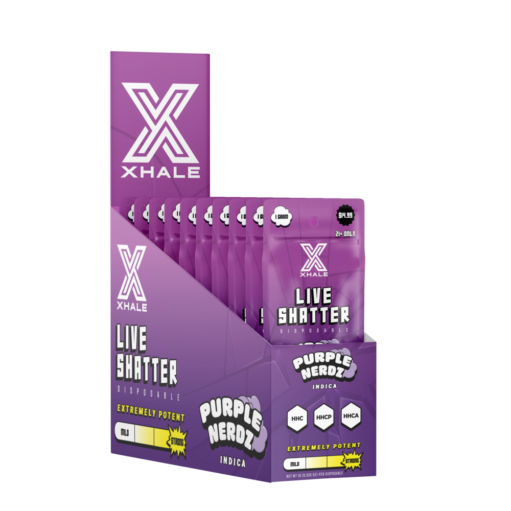 Xhale Live Shatter Disposable 1g (10/Pack) [DROPSHIP]