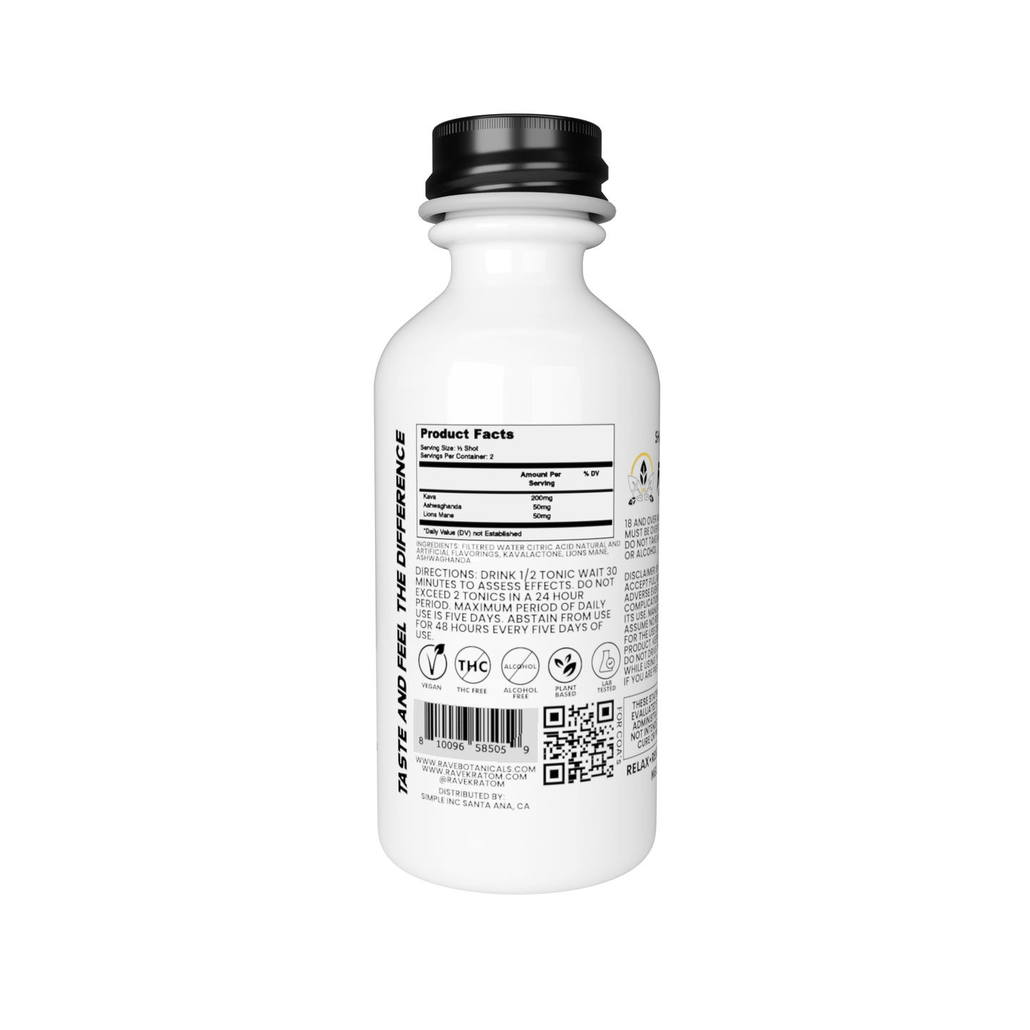 Rave Kratom Botanicals 60mL (12/Pack) [DROPSHIP]