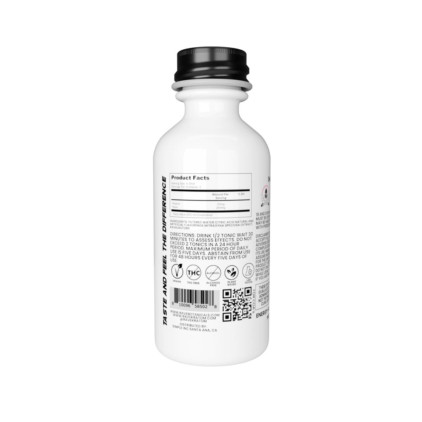 Rave Kratom Botanicals 60mL (12/Pack) [DROPSHIP]