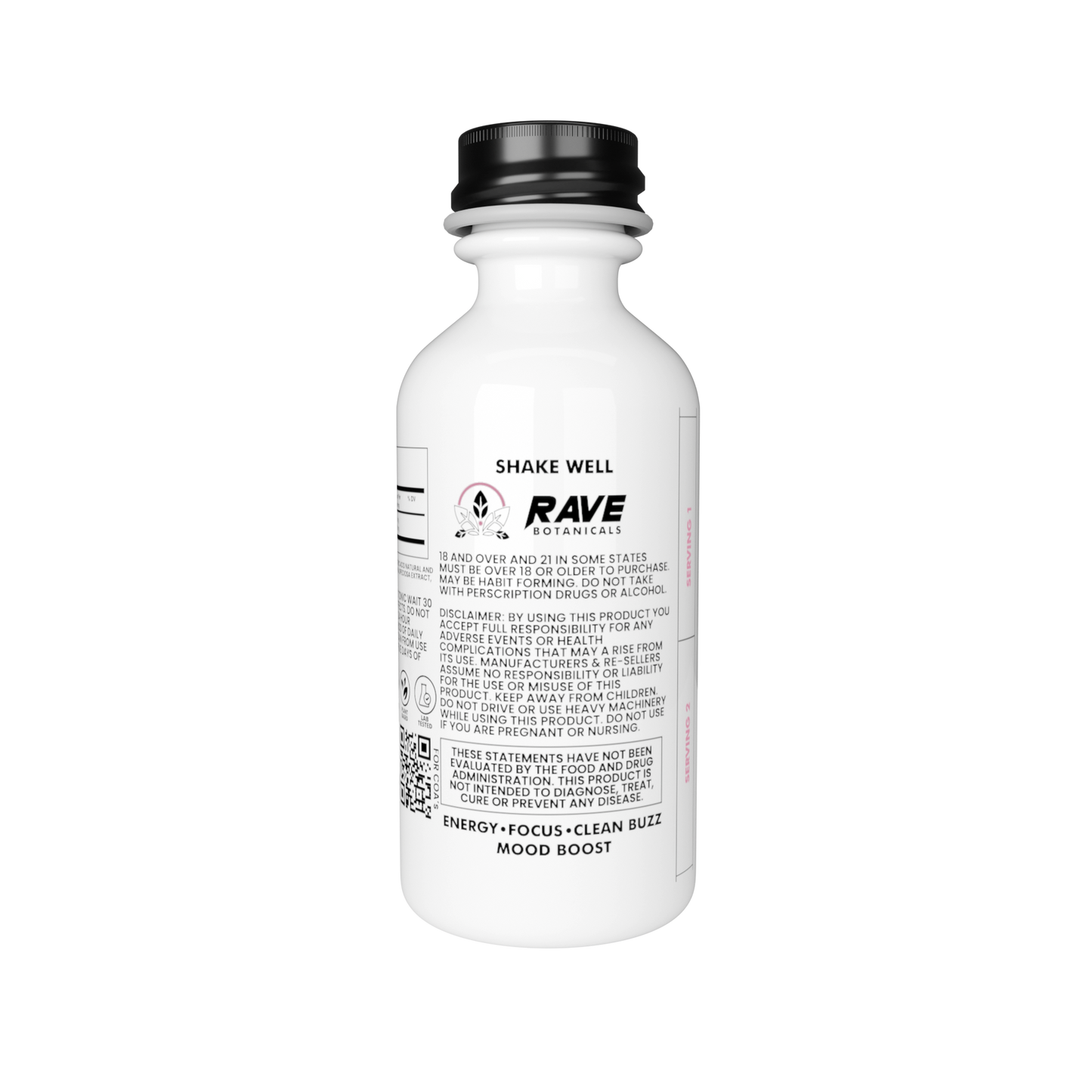 Rave Kratom Botanicals 60mL (12/Pack) [DROPSHIP]