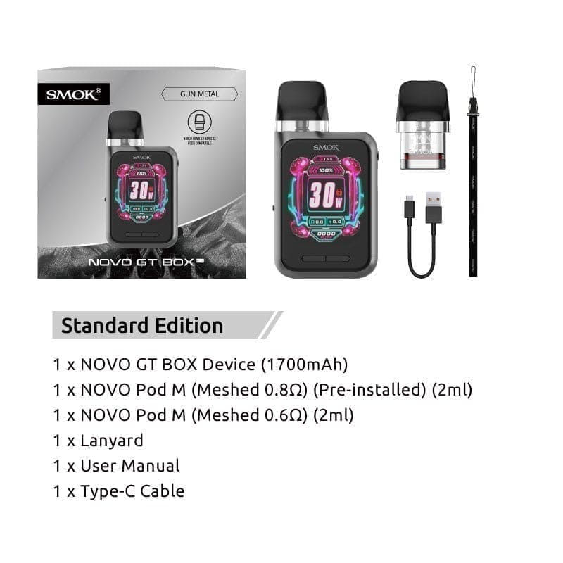 SMOK Novo GT Box 30W Pod System Kit 1700mAh