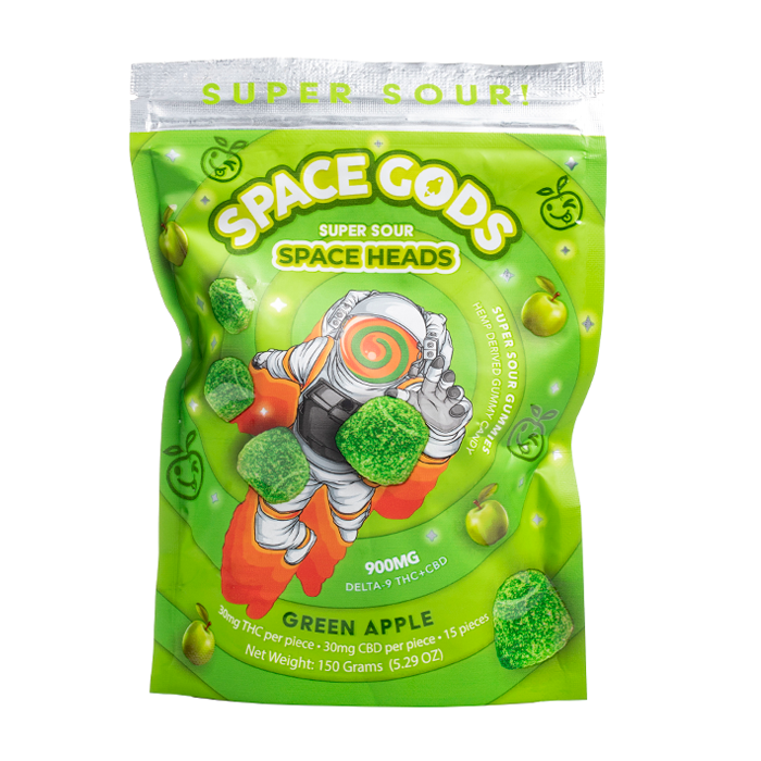 Space Gods D9 Space Heads Gummies 30mg 15ct (5/pack) [TX Compliant]