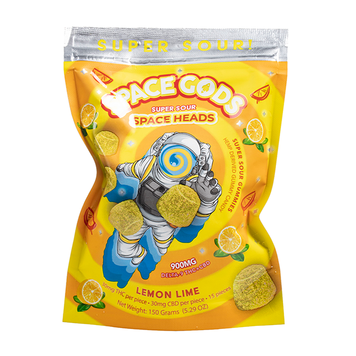 Space Gods D9 Space Heads Gummies 30mg 15ct (5/pack) [TX Compliant]