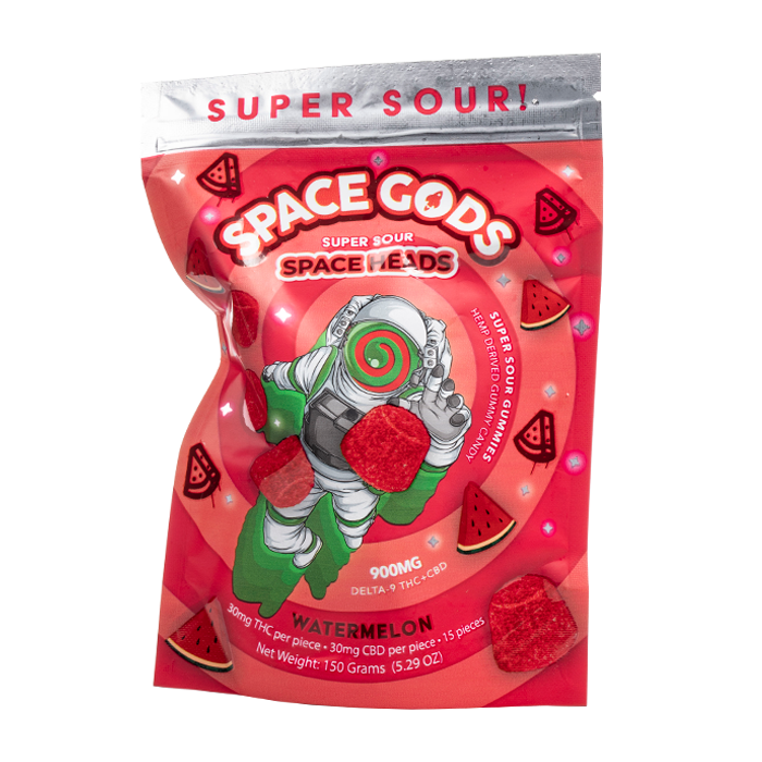 Space Gods D9 Space Heads Gummies 30mg 15ct (5/pack) [TX Compliant]