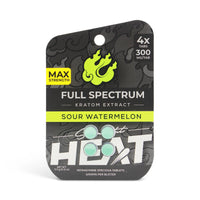 Straight Heat Full Spectrum Kratom Extract Tabs 300mg 4ct (SINGLE)