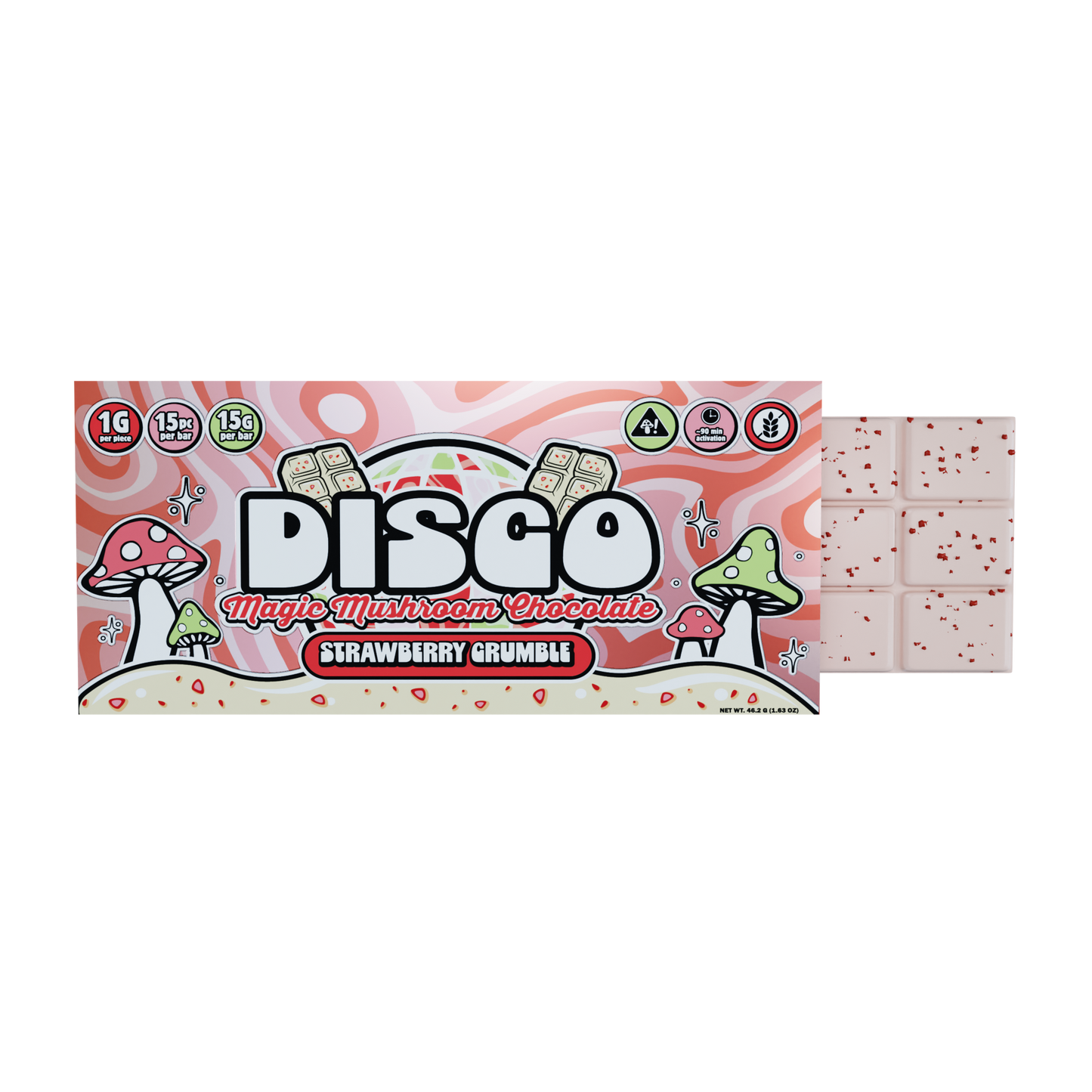 Disco by Chapo Extrax Magic Mushroom Chocolate Bars 15g (6/pack) [DROPSHIP]