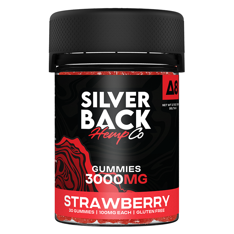 Silverback Hemp Co D8 Gummies 3000mg 30ct (SINGLE) [DROPSHIP]