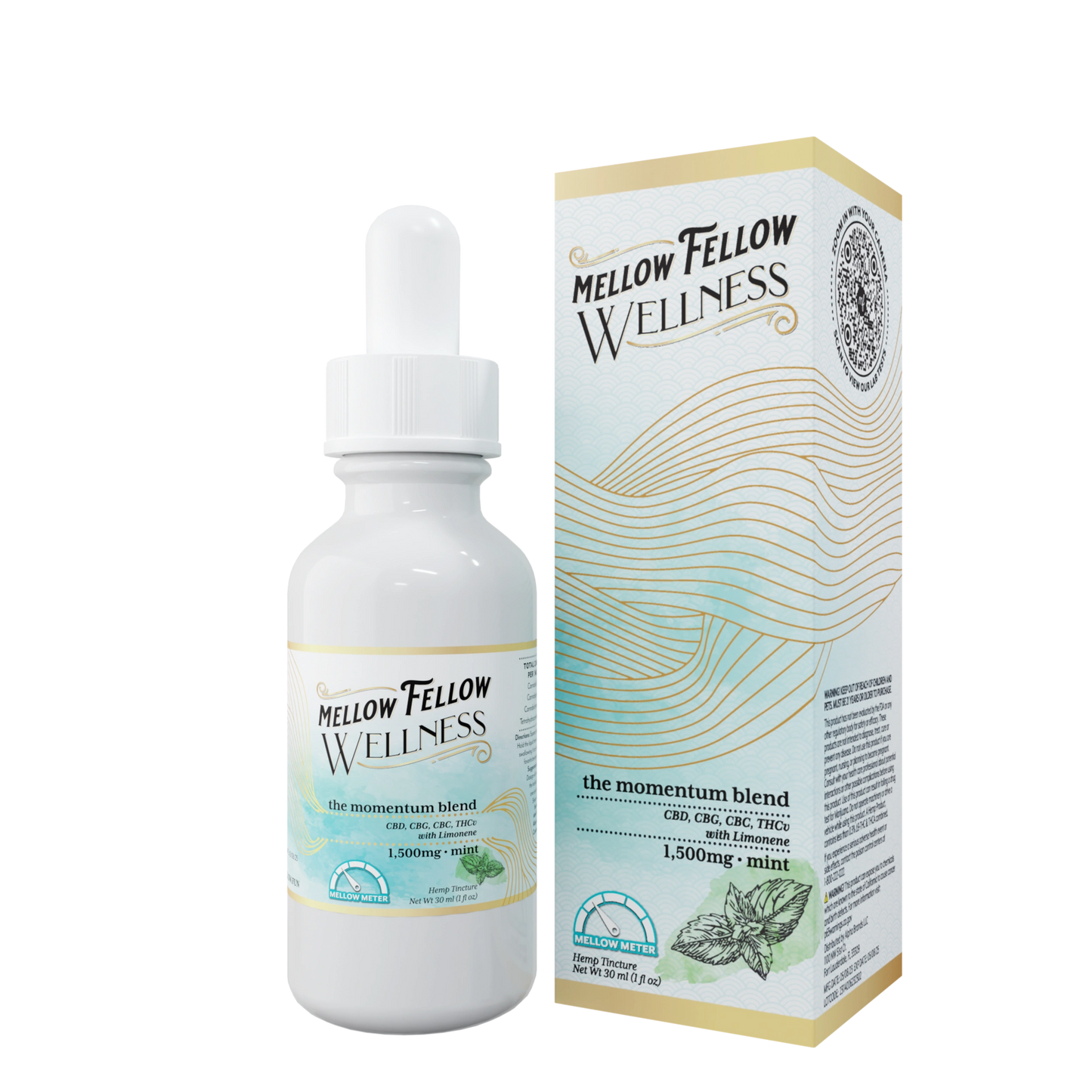 Mellow Fellow Wellness Tincture CBD 30mL (6/Pack) [DROPSHIP]