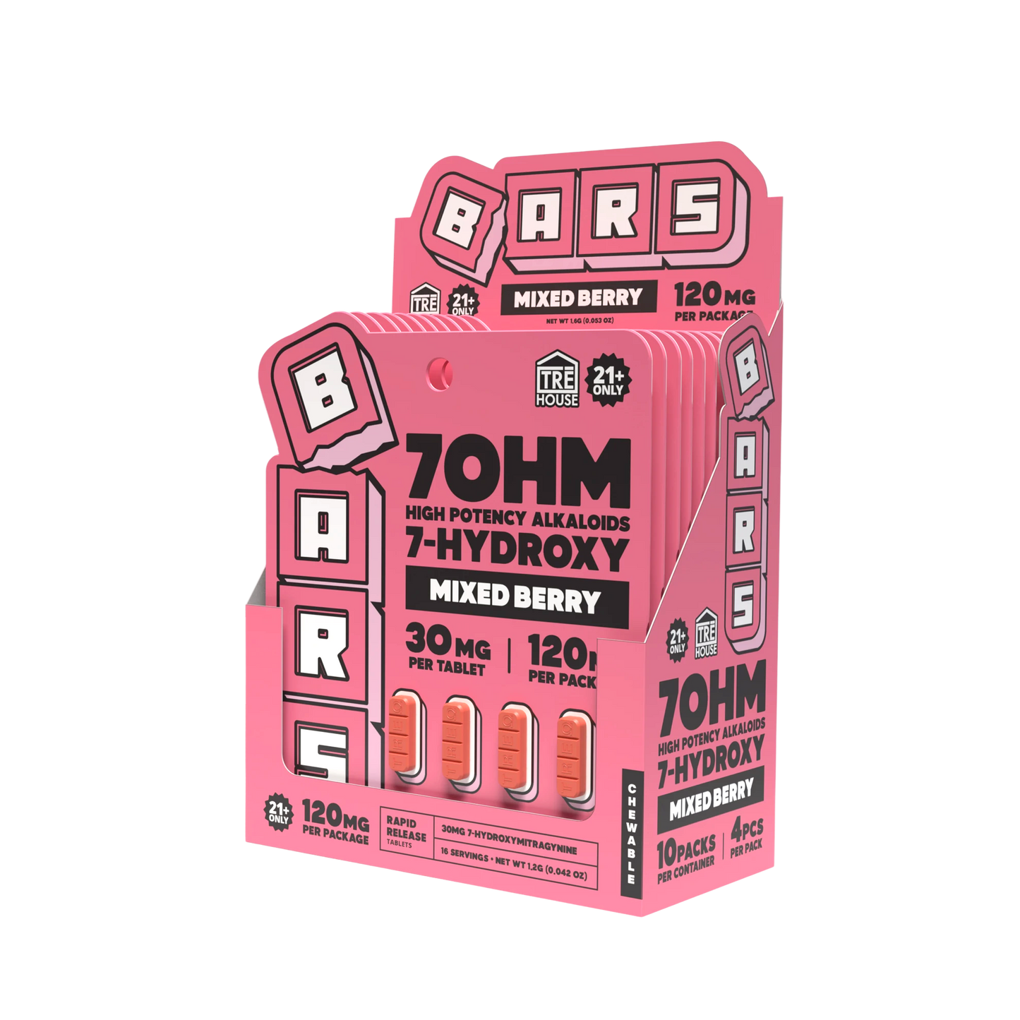 TRE House BARS 7Hydroxy Acrylic Display Variety (6/pack) [DROPSHIP]