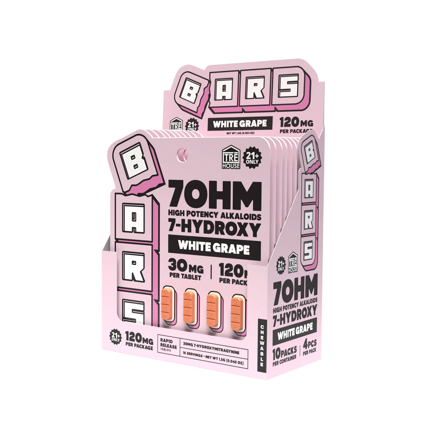 TRE House BARS 7Hydroxy Acrylic Display Variety (6/pack) [DROPSHIP]