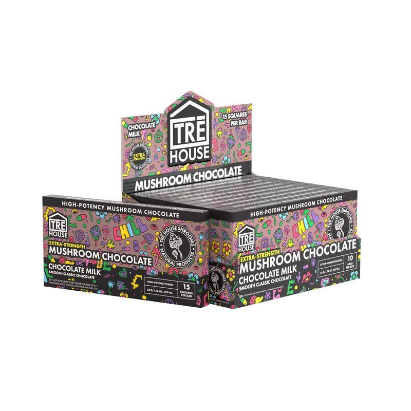 TRE House Extra Strength Mushroom Chocolate Bar (10/Pack) [DROPSHIP]
