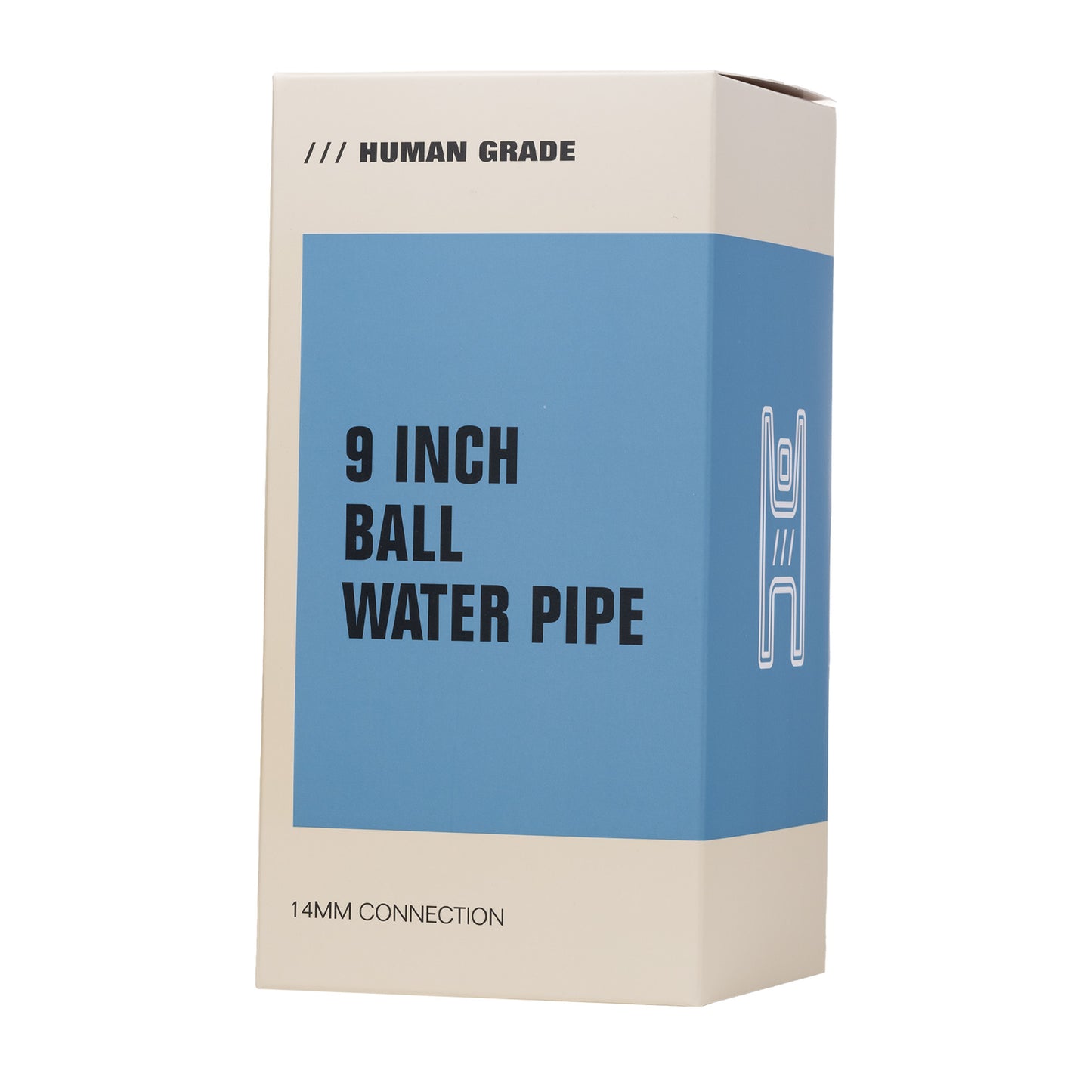 Human Grade 9" Ball Water Pipe (SINGLE)