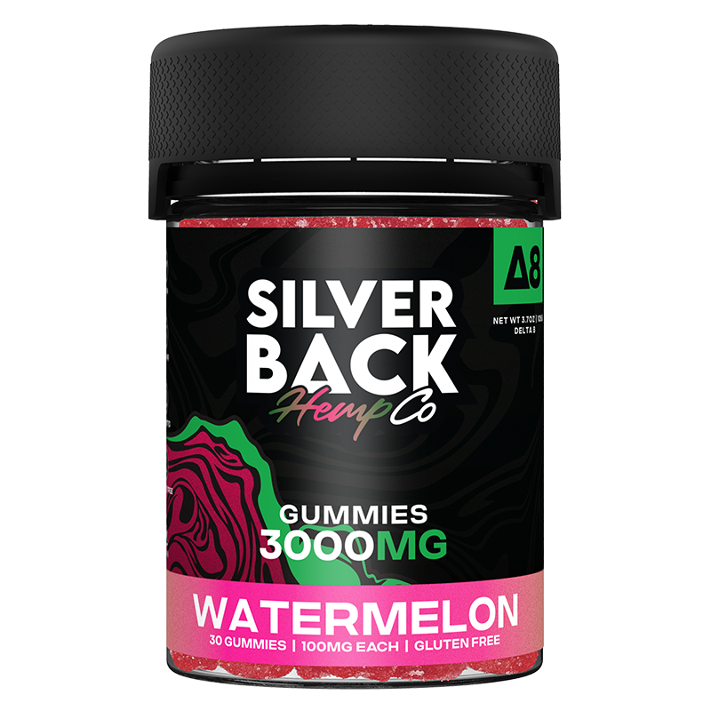 Silverback Hemp Co D8 Gummies 3000mg 30ct (SINGLE) [DROPSHIP]