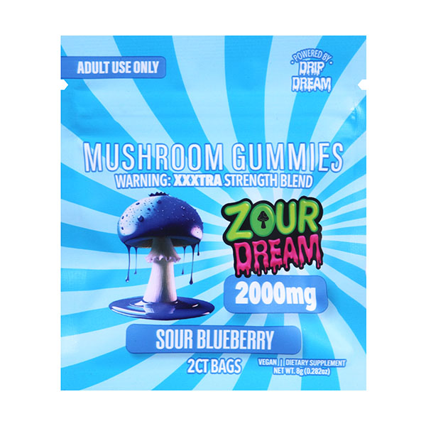 Zour Dream Mushroom Gummies 1000mg 2ct (SINGLE)