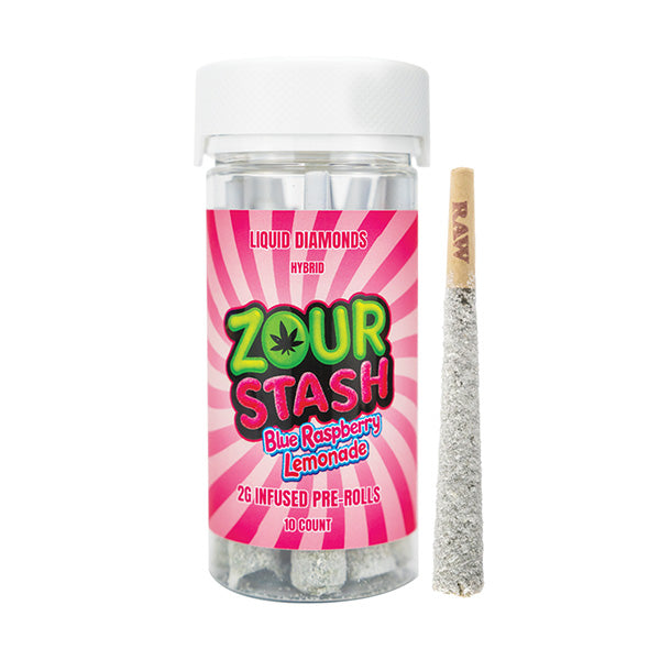 Zour Stash Liquid Diamond Pre Roll 2g 10ct (SINGLE)