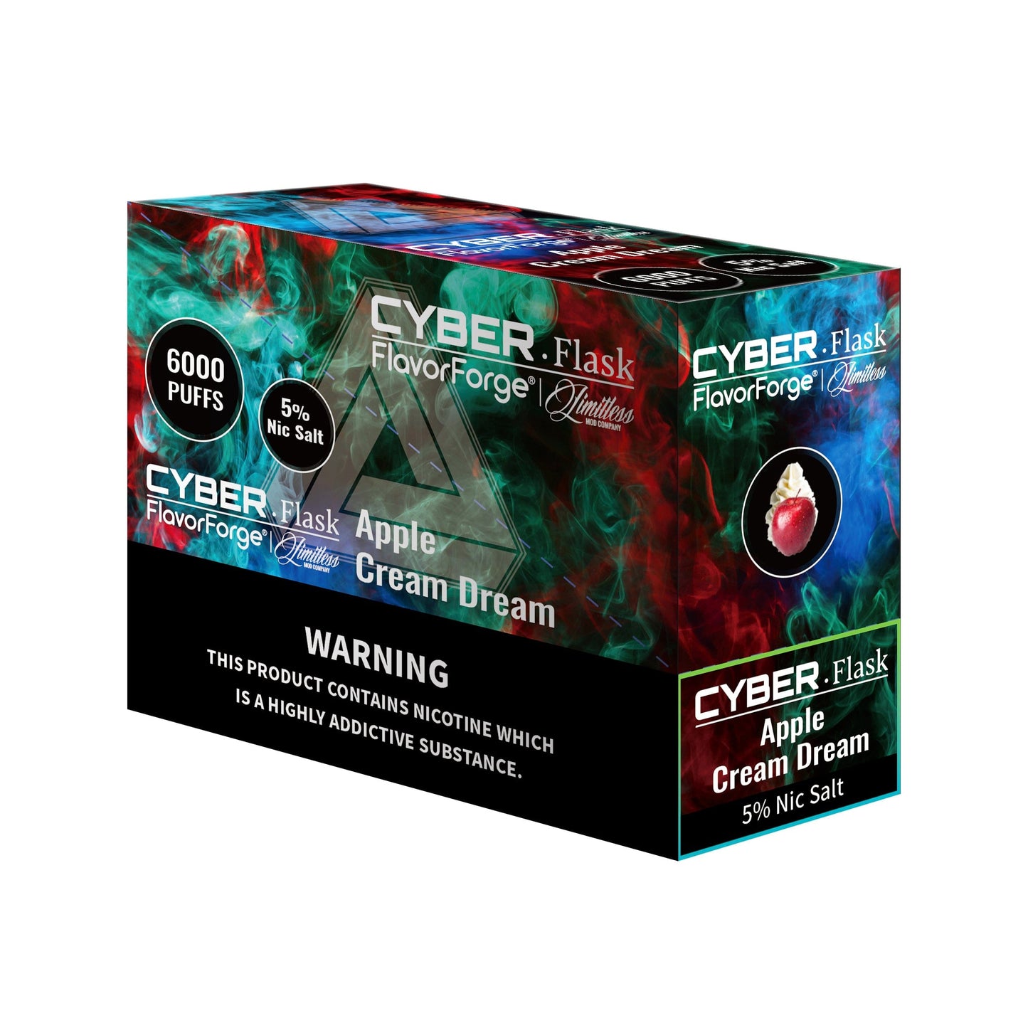 Limitless Mod Co/ Cyber Flask Disposable 10mL (5/Pack) [DROPSHIP] [CA]