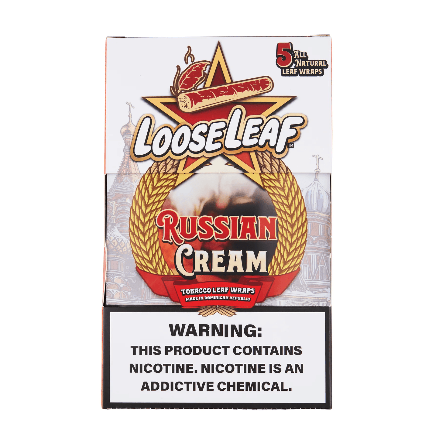 LooseLeaf All Natural Blunt Wraps 5ct (8/pack)