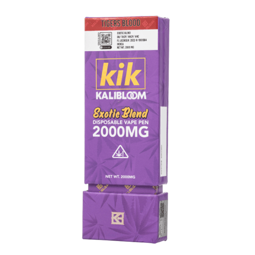 Kalibloom Kik 2g Exotic Blend Disposable Vape Pen 2000mg (Pack/5)